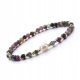  Turmalin-Armband, Naturstein, Gummiband, facettiert, 4 mm