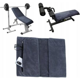    Set Turnhandtücher mit Tasche und Kopfstütze 120 x 50 und 80 x 40
