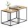  SoBuy Couchtisch aus Holz mit quadratischer Platte, 38 x 38 x 41 cm, Sonoma-Eiche