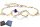  925er Silber-Gold-Armband für Damen, Promi-Unendlichkeit, als Geschenk