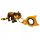  Keyrambit Keyspinner und Flexi Set Cat Kitten 3D Schlüsselanhänger Schüler