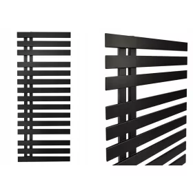    Dekorativer BADEZIMMERHEIZKÖRPER PHANTOM 1070x500 Mattschwarze Struktur 662W