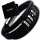  Herren-Lederarmband mit Gravur: Vatertag, Papatag, Namen, Daten