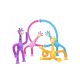  Antistress Giraffe Stretching Tube mit Saugnapf, dehnbar, 4 Stk