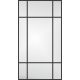  Spiegel im schwarzen Aluminiumrahmen 150X60 Loft 9A Aluminium