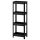  Ikea Badezimmerregal schwarz 23 x 36 x 100 cm