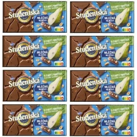 8x Orion Studentenmilch Schokolade mit Birnenpüree 170g