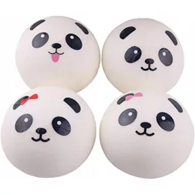    4 Spielzeuge, langsam aufgehendes Brotbrötchen, Quetschspielzeug, groß