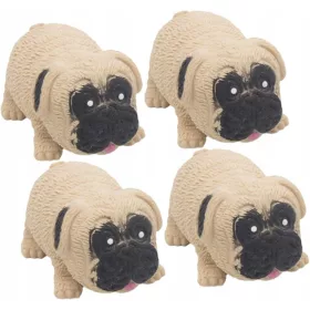  4 Stück Möpse, Stressabbau, Spielzeug, Tütenfüller für