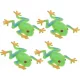  4 Stück Entlüftungsfrosch, kleines Froschspielzeug, Stress-Froschspielzeug