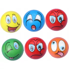  6 Stück weiche Stressbälle aus PU-Schaum
