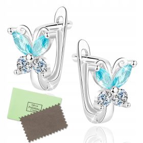    WUNDERSCHÖNE OHRRINGE AUS SILBER 925 FÜR DIE KOMMUNION EINES KINDES