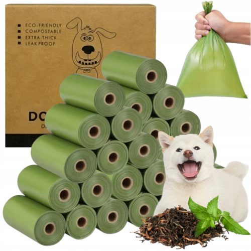  Beutel für Hundekot, biologisch abbaubare Öko-Kotbeutel, 480 Stück.