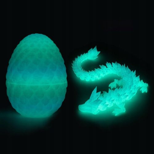  3D-gedruckter Drache, gedruckter Kristalldrache, artikuliertes Drachenhaus
