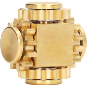  Messing-Spinnspielzeug, Gear Fidget Cube Spinner,