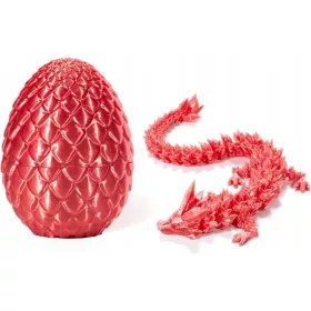    3D-gedruckter Drache, voll bewegliches Drachenkristall-Drachenei