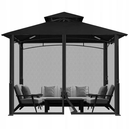  GARTENPAVILLON MOSKITONETZ 3 X 3 M