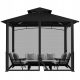  GARTENPAVILLON MOSKITONETZ 3 X 3 M