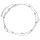  Knöchelarmband aus 925er Silber mit doppelten Herzkugeln