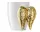  Gadget Master Becher mit Engelsflügeln, Weiß und Gold, 450 ml