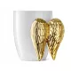 Gadget Master Becher mit Engelsflügeln, Weiß und Gold, 450 ml
