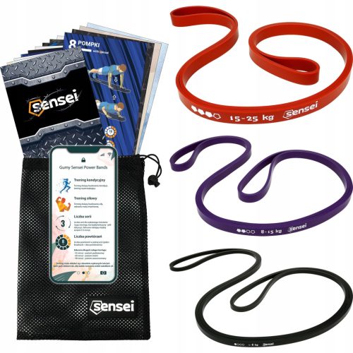  SET AUS 3 POWER-BAND-ÜBUNGEN, Widerstandsbänder für Training, Klimmzüge