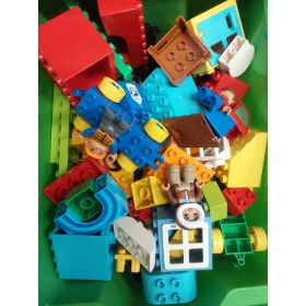  Lego Duplo Steine Originalmischung 1 kg + 2 Figuren + Tier