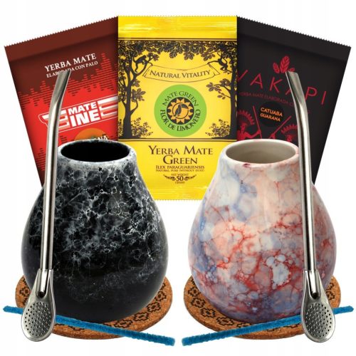  Yerba Mate Green Matero Bombilla-Set FÜR ZWEI