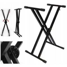    STATIVSTÄNDER FÜR TASTATUR, ORGELTASTEN, KLAVIER, VERSTÄRKT DOPPELT