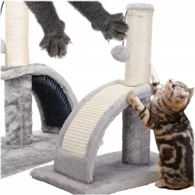    Kratzunterlage für Katzen, Katzen, Kätzchen, Bettpfosten, Bürste, Ballspielzeug