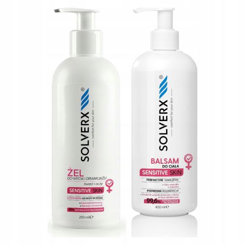 SOLVERX Sensitive Skin Pflegeset für sensible Haut: Balsam und Waschgel