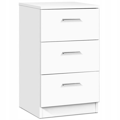  Costway Nachttisch Kommode mit 3 Schubladen Beistelltisch (HW61149WH)