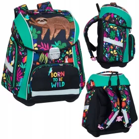   Colorino Boogie Wildkid Schulranzen für Klasse 1-3, Ein-Kammer-System, Mädchen