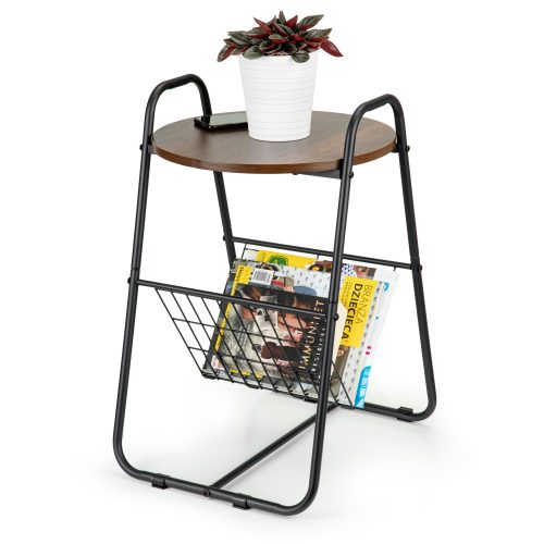  ModernHome Tisch Runde Tische 40 x 47 x 64 cm schwarz