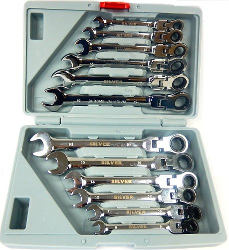  Ringmaulschlüssel 12 Stück SilverTools SK-012-01