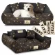  Hundebett Katzenbett Sofa Laufstall Wasserdicht + Name 75x65 cm