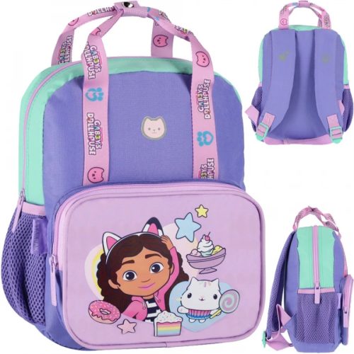  Kindergartenrucksack mit einem Fach Cat's House Gabi Interprint für Mädchen Mehrfarbig