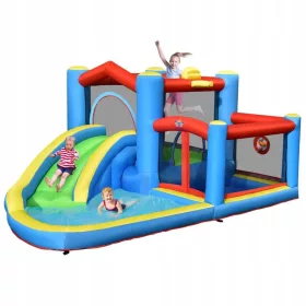  Aufblasbarer Spielplatz mit Rutsche 410 x 310 x 191