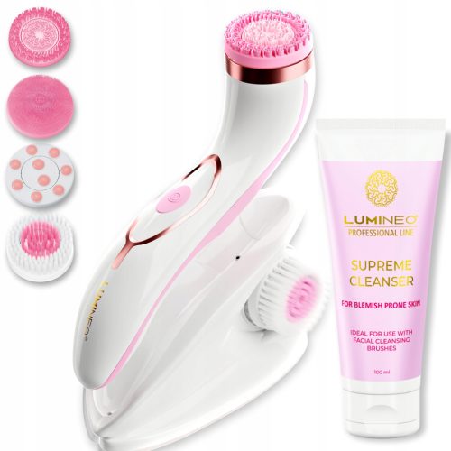  Lumineo Brush PRO rosa 4 Spitzen + Gel für problematische Haut
