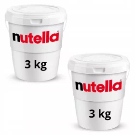   Ferrero Nutella Haselnuss-Schokoladencreme 2x3kg Großpackung