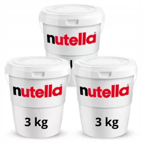   Nutella Ferrero 3x3kg – Großpackung Schoko-Haselnuss-Creme