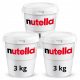 Nutella Ferrero 3x3kg – Großpackung Schoko-Haselnuss-Creme