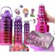  Set mit 3 Flaschen MOTIVATIONSFLASCHE mit Messbecher Motivierende Wasserflasche