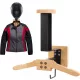  WANDHALTERUNG FÜR MOTORRADHELMTRÄGER + MOTORRADJACKENAUFHÄNGER 2IN1
