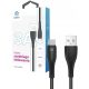  Korgy ACB20 USB-A – USB-C-Kabel, 2 m, schwarzes Nylongeflecht