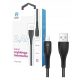  Korgy ALB12 USB-A – Lightning-Kabel 1,2 m, schwarzes Nylongeflecht