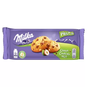   Milka Pieguski Choco Cookie Nut - Kekse mit Milchschokolade und Haselnüssen, 135g