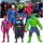  AVENGERS FIGUREN GROSSES SET 5in1 SPIDERMAN BATMAN HULK SUPERMAN FIGUR