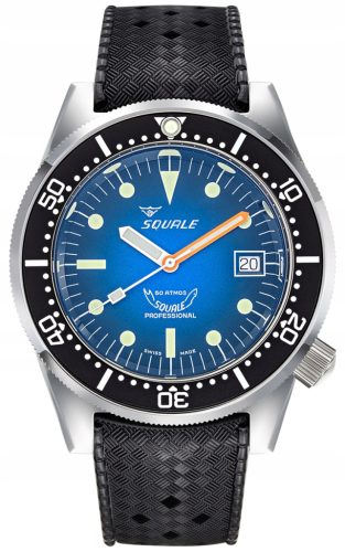  SQUALE 1521 Blue Ray Rubber 1521PROFD.HT Herrenuhr