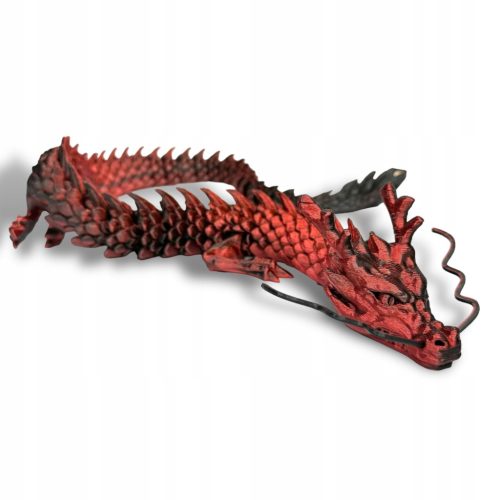  DRACHE Artikulierte Flexi-Drachenfigur 3D-Druck MisticRed
